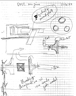 Illustration for article titled DeLorean's Next Radical Idea Was This Never-Before-Seen Engine